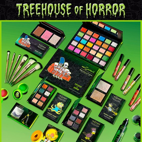 The Simpsons COMPLETE SET Treehouse of Horror Makeup Revolution X .17+ pcs - Picture 1 of 16